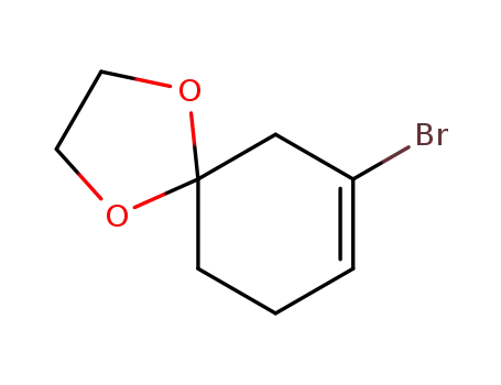 Molecular Structure of 81036-84-2 (1-Bromo-5-dioxolanecyclohex-1-ene)