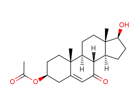 Molecular Structure of 55935-02-9 (3β-acetoxy-17β-hydroxyandrost-5-en-7-one)