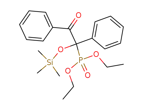 Molecular Structure of 71292-75-6 (Phosphonic acid, [2-oxo-1,2-diphenyl-1-[(trimethylsilyl)oxy]ethyl]-, diethyl
ester)