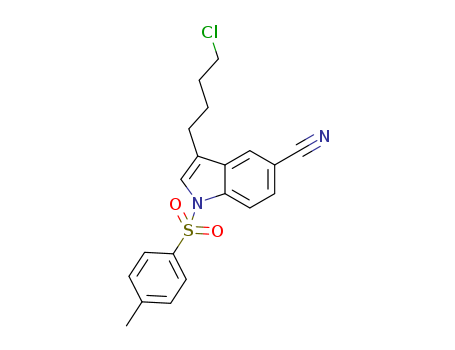 3-(4-chlorobutyl)-1-tosyl-1H-indole-5-carbonitrile