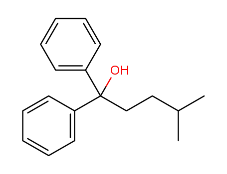 4-methyl-1,1-diphenylpentan-1-ol