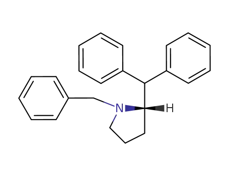 Molecular Structure of 118971-05-4 ((S)-2-Benzhydryl-1-benzyl-pyrrolidine)