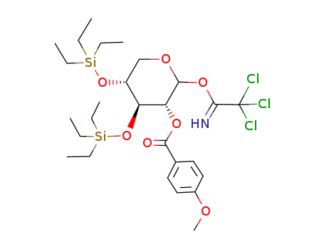 2-O-(4-methoxybenzoyl)-3,4-di-O-triethylsilyl-α,β-D-xylopyranosyl trichloroacetimidate