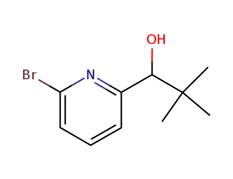 Molecular Structure of 127127-27-9 (2-Pyridinemethanol, 6-bromo-a-(1,1-dimethylethyl)-)