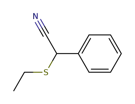 Molecular Structure of 60340-31-0 (Benzeneacetonitrile, a-(ethylthio)-)