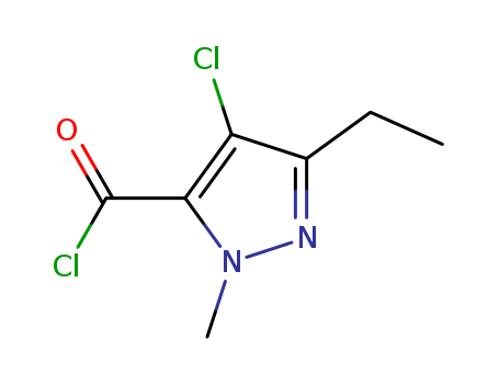 1H-Pyrazole-5-carbonyl chloride, 4-chloro-3-ethyl-1-methyl- (9CI)