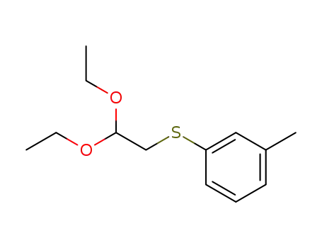 Molecular Structure of 51830-51-4 (<i>m</i>-tolylsulfanyl-acetaldehyde diethylacetal)