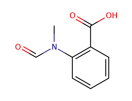 Molecular Structure of 500587-10-0 (<i>N</i>-formyl-<i>N</i>-methyl-anthranilic acid)