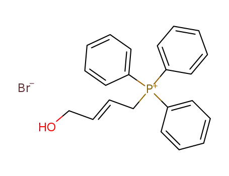 Molecular Structure of 111724-06-2 (((E)-4-Hydroxy-but-2-enyl)-triphenyl-phosphonium; bromide)