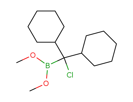 Molecular Structure of 52712-18-2 (Dicyclohexyl-chlor-methylboronsaeuredimethylester)