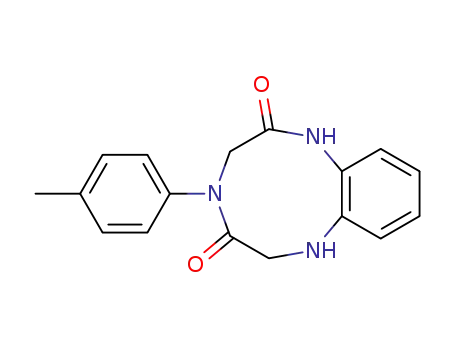 Molecular Structure of 130604-29-4 (4-(4-methylphenyl)-3,4,6,7-tetrahydro-1H-1,4,7-benzotriazonine-2,5-dione)
