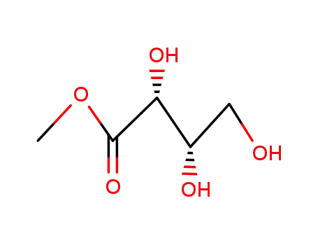 Molecular Structure of 137460-62-9 (methyl (2R,3S)-2,3,4-trihydroxybutanoate)