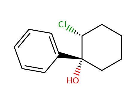 Molecular Structure of 19324-77-7 (2-chloro-1-phenylcyclohexan-1-ol)