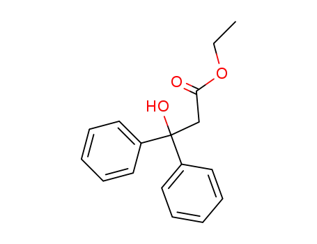 Molecular Structure of 894-18-8 (β-Hydroxy-β-phenylbenzenepropionic acid ethyl ester)