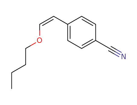 Molecular Structure of 127087-67-6 ((Z)-1-Butoxy-2-(4-cyanophenyl)ethylene)