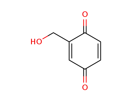 Molecular Structure of 644-17-7 (2-(Hydroxymethyl)-2,5-cyclohexadiene-1,4-dione)