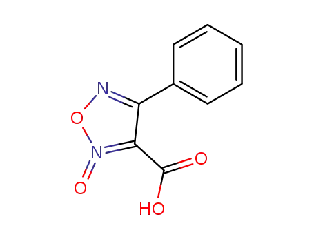 Molecular Structure of 125520-55-0 (1,2,5-Oxadiazole-3-carboxylic acid, 4-phenyl-, 2-oxide)
