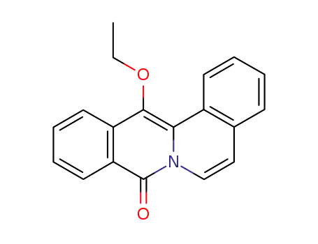 Molecular Structure of 81750-94-9 (13-ethoxy-8H-dibenzo<a,g>quinolizin-8-one)