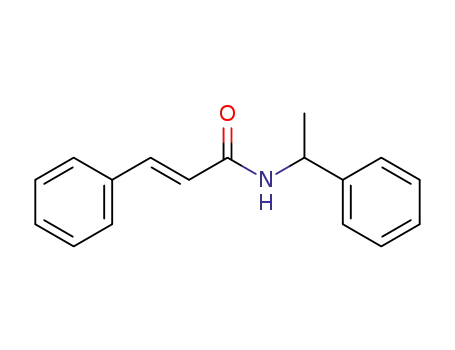 Molecular Structure of 1004997-26-5 ((+/-)-3-phenyl-N-(1-phenylethyl)prop-2-enamide)