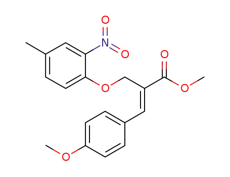 Molecular Structure of 1151899-28-3 ((E)-methyl 3-(4-methoxyphenyl)-2-((4-methyl-2-nitrophenoxy)methyl)acrylate)