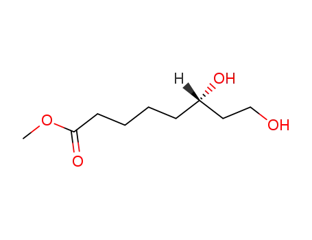 Molecular Structure of 116349-04-3 (methyl (6S)-6,8-dihydroxyoctanoate)