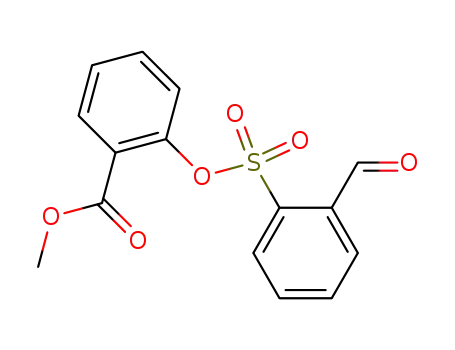 Molecular Structure of 112211-79-7 (Benzoic acid, 2-[[(2-formylphenyl)sulfonyl]oxy]-, methyl ester)