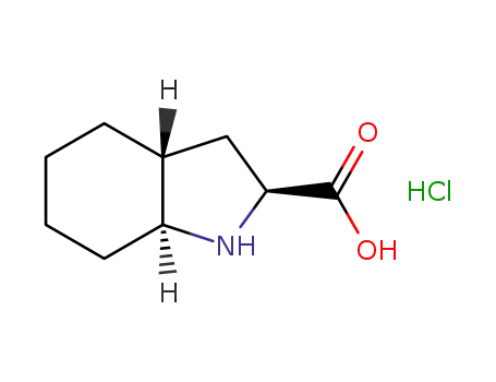 Molecular Structure of 1004292-98-1 ((2S,3aR,7aS)-octahydro-1H-indole-2-carboxylic acid hydrochloride)