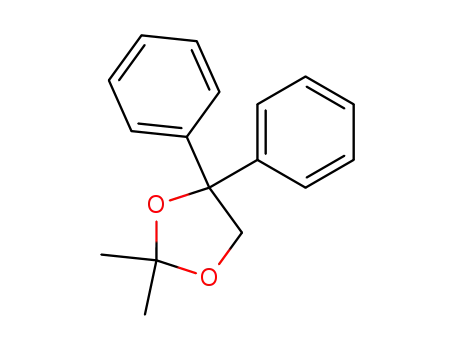 Molecular Structure of 84895-19-2 (2,2-Dimethyl-4,4-diphenyl-[1,3]dioxolane)