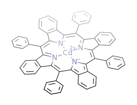 Molecular Structure of 80529-83-5 (cadmium(II) 5,10,15,20-tetraphenyl tetrabenzoporphyrinate)