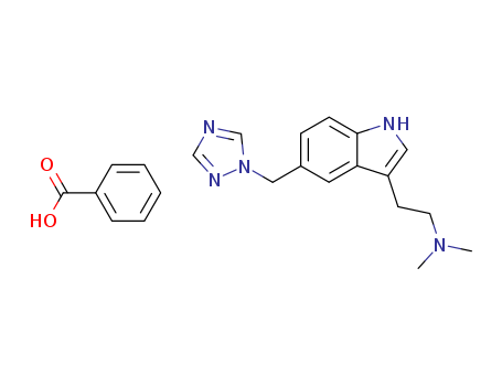 benzoic acid; N,N-dimethyl-2-[5-(1,2,4-triazol-1-ylmethyl)-1H-indol-3-yl]ethanamine
