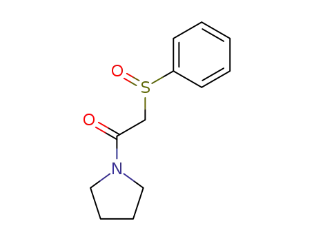 Molecular Structure of 120173-05-9 (2-(phenylsulfinyl)-1-(pyrrolidin-1-yl)ethanone)