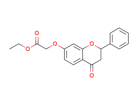 Molecular Structure of 2430-55-9 (7-ethoxy-carbonylmethoxyflavanone)