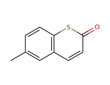 Molecular Structure of 1199-06-0 (2H-1-Benzothiopyran-2-one, 6-methyl-)