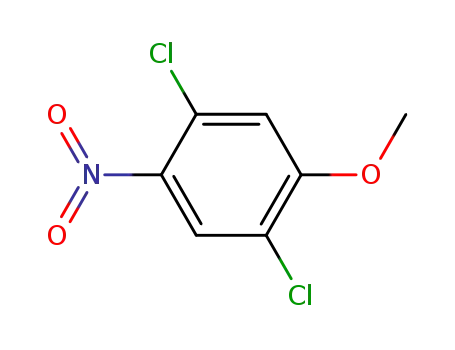 Molecular Structure of 17801-99-9 (1,4-Dichloro-5-methoxy-2-nitrobenzene)