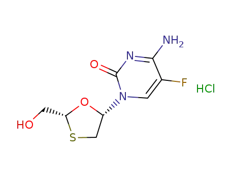 2',3'-dideoxy-5-fluoro-3'-thiacytidine hydrochloride