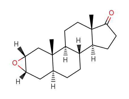 Molecular Structure of 965-67-3 (Androstan-17-one, 2,3-epoxy-, (2α,3α,5α)-)