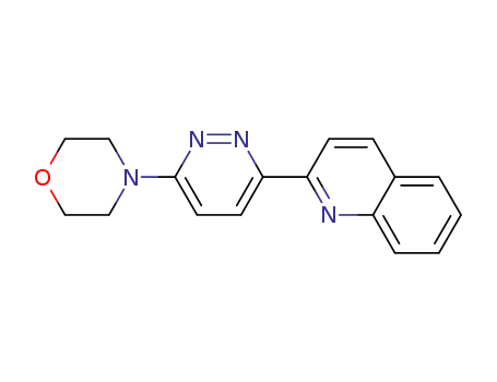Molecular Structure of 1417455-06-1 (4-[6-(quinolin-2-yl)pyridazin-3-yl]morpholine)