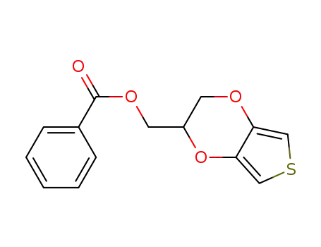 Molecular Structure of 897922-08-6 ((2,3-dihydrothieno[3,4-b][1,4]dioxin-3-yl)methyl benzoate)