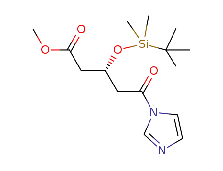 (R)-3-((tert-butyldimethylsilyl)oxy)-5-(1H-imidazol-1-yl)-5-oxopentanoate methyl ester