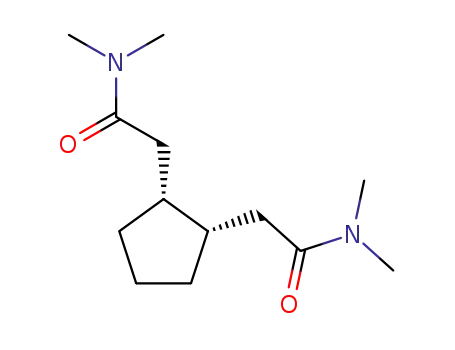 Molecular Structure of 91972-94-0 (cis-1,2-Cyclopentan-diessigsaeure-bis-dimethylamid)