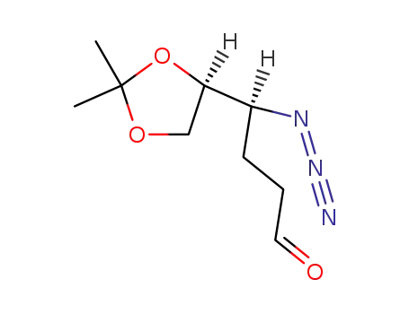 Molecular Structure of 200499-61-2 ((S)-4-Azido-4-((S)-2,2-dimethyl-[1,3]dioxolan-4-yl)-butyraldehyde)