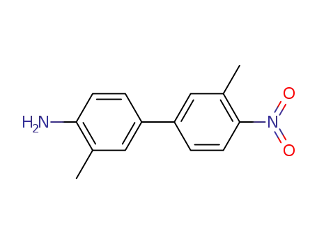 Molecular Structure of 92245-52-8 (3,3'-dimethyl-4'-nitro-biphenyl-4-ylamine)