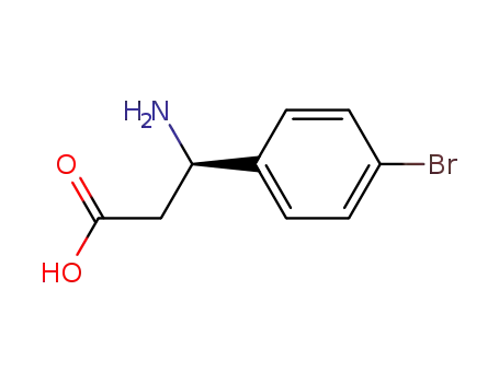 Molecular Structure of 479074-63-0 ((R)-3-Amino-3-(4-bromophenyl)propionic acid)