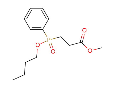 Molecular Structure of 202477-16-5 (3-(butoxy-phenyl-phosphinoyl)-propionic acid methyl ester)