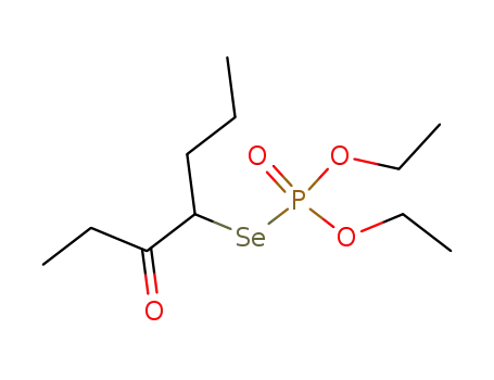 Selenophosphoric acid O,O'-diethyl ester Se-(2-oxo-1-propyl-butyl) ester