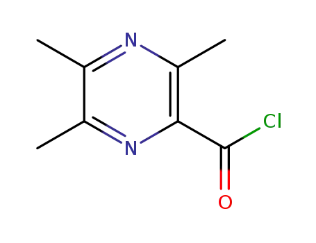 Molecular Structure of 1415264-96-8 (3,5,6-trimethylpyrazine-2-carbonyl chloride)