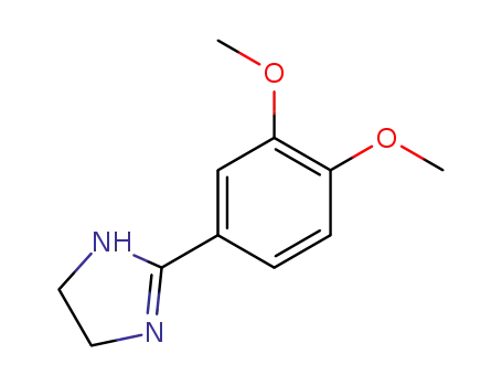 Molecular Structure of 192988-59-3 (1H-Imidazole, 2-(3,4-dimethoxyphenyl)-4,5-dihydro-)