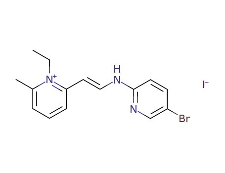 2-[2-[(5-Bromo-2-pyridyl)amino]vinyl]-1-ethyl-6-methylpyridinium iodide