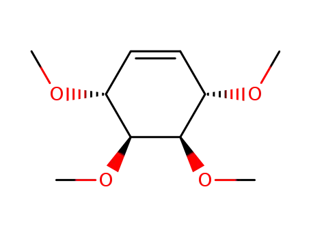 Molecular Structure of 86632-82-8 (3α,4β,5β,6α-tetramethoxycyclohex-4-ene-1α,2α-diol)