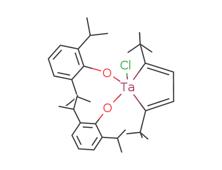 (C<sub>6</sub>H<sub>3</sub>(CH(CH<sub>3</sub>)2)2O)2ClTa(C<sub>4</sub>H<sub>2</sub>(C(CH<sub>3</sub>)3)2)